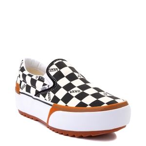 Vans Slip on stacked checkered skate shoe